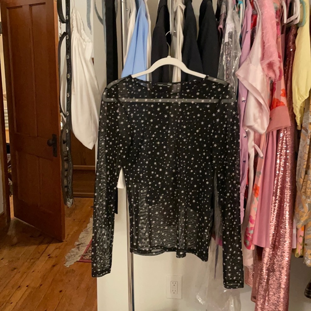 Y2k style Zara mesh top